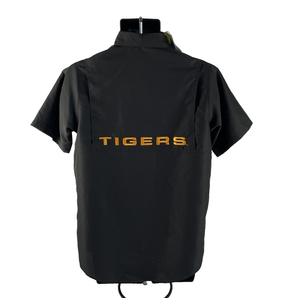 New Mens Pro Edge Grambling State Tigers Fishing Vented Shirt Sz S NWT - Picture 5 of 10